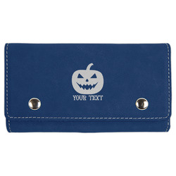 Halloween Pumpkin Cards & Dice Set - Navy Blue (Personalized)