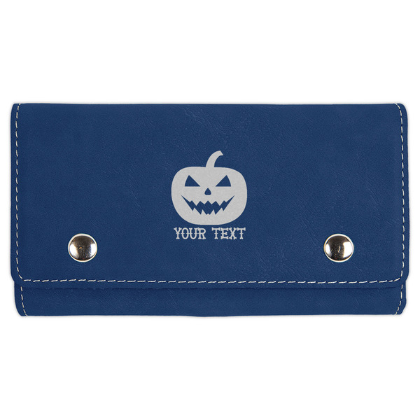 Custom Halloween Pumpkin Cards & Dice Set - Navy Blue (Personalized)