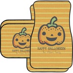 Halloween Pumpkin Car Floor Mats Set - 2 Front & 2 Back (Personalized)