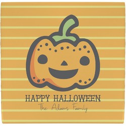 Halloween Pumpkin Ceramic Tile Hot Pad (Personalized)