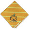 Halloween Pumpkin Cloth Napkins - Personalized Dinner (Folded Four Corners)