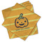 Halloween Pumpkin Cloth Napkins - Personalized Lunch (PARENT MAIN Set of 4)