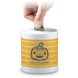 Halloween Pumpkin Coin Bank (Personalized)