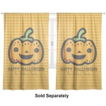 Halloween Pumpkin Curtain Panel - Custom Size (Personalized)