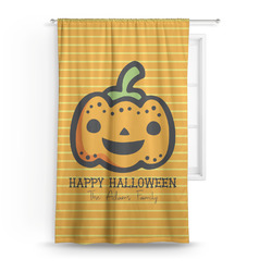 Halloween Pumpkin Curtain Panel - Custom Size (Personalized)