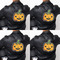 Halloween Pumpkin Custom Shape Iron On Patches - XXXL APPROVAL set of 4