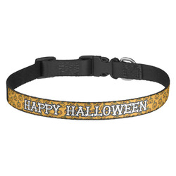 Halloween Pumpkin Dog Collar - Medium (Personalized)