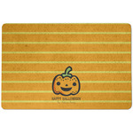 Halloween Pumpkin Dog Food Mat w/ Name or Text