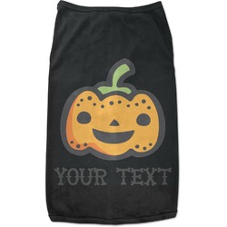 Halloween Pumpkin Black Pet Shirt (Personalized)