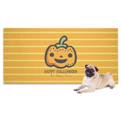 Halloween Pumpkin Dog Towel (Personalized)