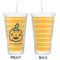 Halloween Pumpkin Double Wall Tumbler with Straw - Approval