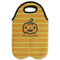 Halloween Pumpkin Double Wine Tote - Flat (new)