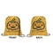 Halloween Pumpkin Drawstring Backpack Front & Back Small