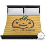 Halloween Pumpkin Duvet Cover - King (Personalized)