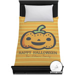 Halloween Pumpkin Duvet Cover - Twin XL (Personalized)