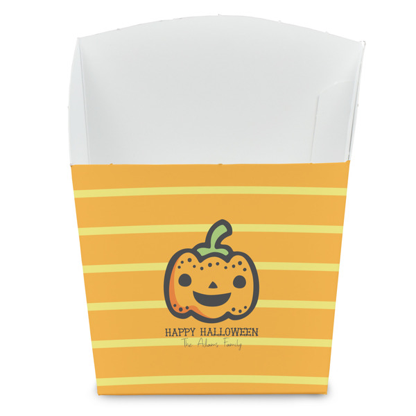 Custom Halloween Pumpkin French Fry Favor Boxes (Personalized)