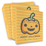 Halloween Pumpkin 3 Ring Binder - Full Wrap (Personalized)