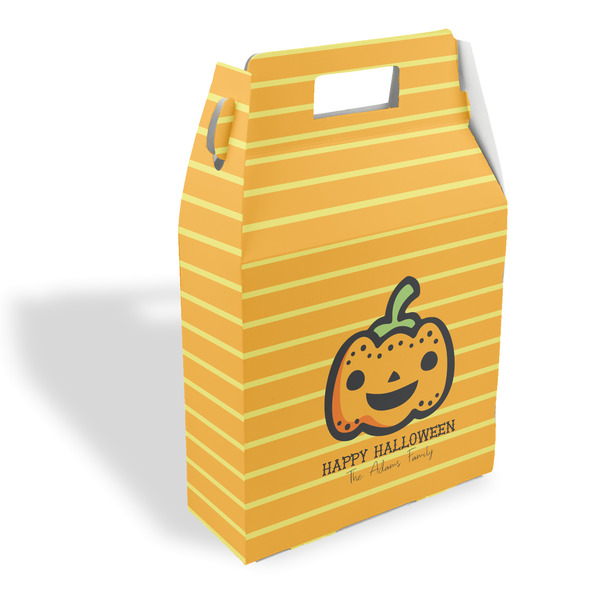 Custom Halloween Pumpkin Gable Favor Box (Personalized)