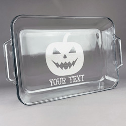 Halloween Pumpkin Glass Baking and Cake Dish (Personalized)