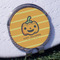 Halloween Pumpkin Golf Ball Marker Hat Clip - Silver - Front