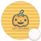 Halloween Pumpkin Icing Circle - Large - Front