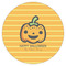 Halloween Pumpkin Icing Circle - Large - Single