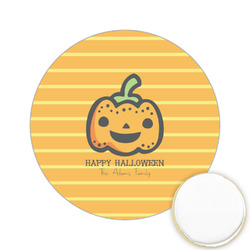 Halloween Pumpkin Printed Cookie Topper - 2.15" (Personalized)