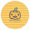 Halloween Pumpkin Icing Circle - Small - Single