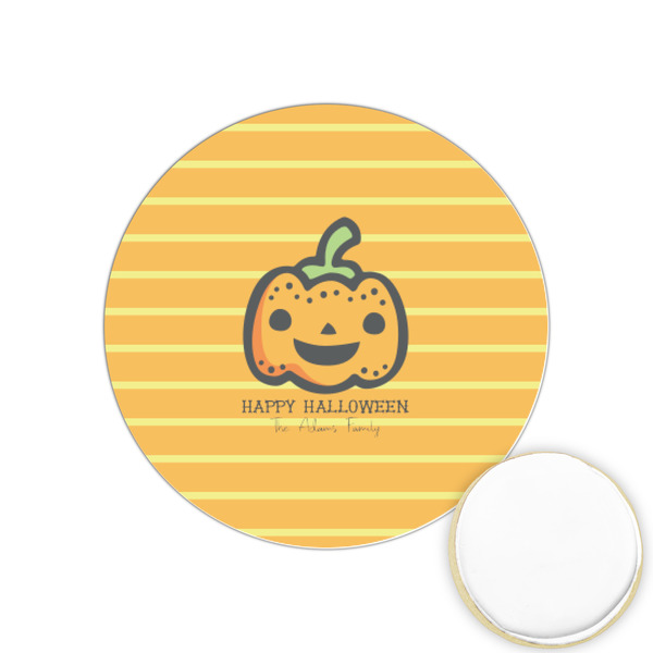 Custom Halloween Pumpkin Printed Cookie Topper - 1.25" (Personalized)