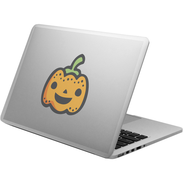 Custom Halloween Pumpkin Laptop Decal