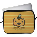 Halloween Pumpkin Laptop Sleeve / Case - 11" (Personalized)