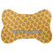 Halloween Pumpkin Large Bone Shaped Mat - Flat