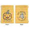 Halloween Pumpkin Large Laundry Bag - Front & Back View