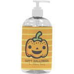 Halloween Pumpkin Plastic Soap / Lotion Dispenser (16 oz - Large - White) (Personalized)