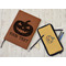 Halloween Pumpkin Leather Sketchbook - Small - Single Sided - In Context