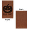 Halloween Pumpkin Leatherette Sketchbooks - Small - Single Sided - Front & Back View