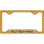 Halloween Pumpkin License Plate Frame - Style C (Personalized)