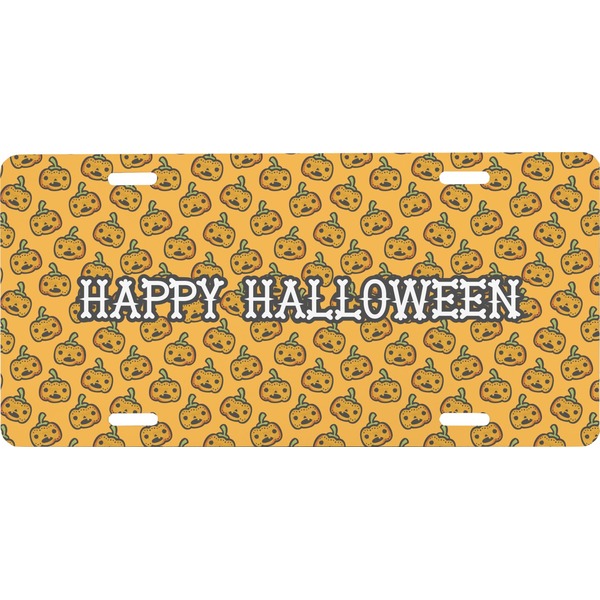 Custom Halloween Pumpkin Front License Plate (Personalized)