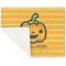 Halloween Pumpkin Linen Placemat - Folded Corner (single side)