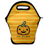 Halloween Pumpkin Lunch Bag w/ Name or Text