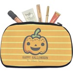 Halloween Pumpkin Makeup / Cosmetic Bag - Medium (Personalized)