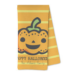 Halloween Pumpkin Kitchen Towel - Microfiber (Personalized)