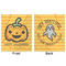 Halloween Pumpkin Minky Blanket - 50"x60" - Double Sided - Front & Back