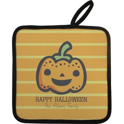 Halloween Pumpkin Pot Holder w/ Name or Text