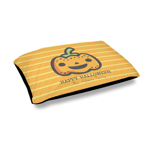 Custom Halloween Pumpkin Outdoor Dog Bed - Medium (Personalized)