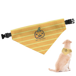 Halloween Pumpkin Dog Bandana - Medium (Personalized)