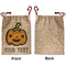 Halloween Pumpkin Santa Bag - Approval - Front