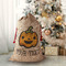 Halloween Pumpkin Santa Bag - Front (stuffed)