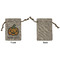 Halloween Pumpkin Small Burlap Gift Bag - Front Approval