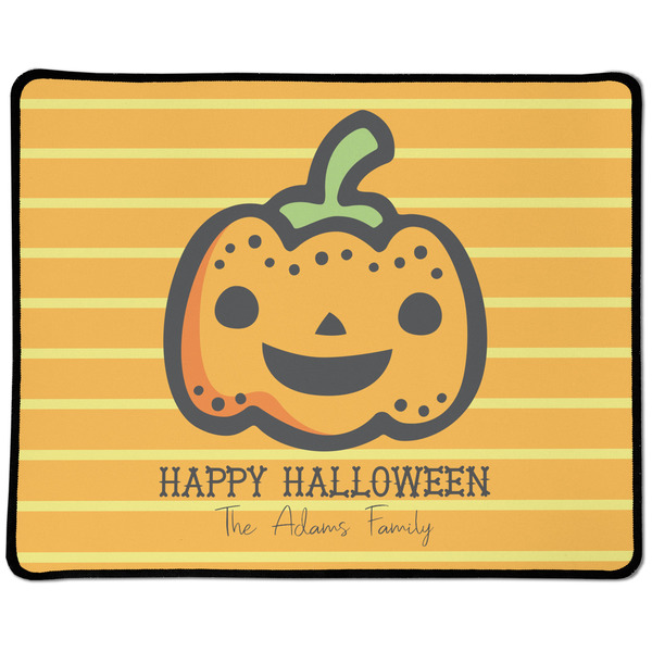 Custom Halloween Pumpkin Large Gaming Mouse Pad - 12.5" x 10" (Personalized)